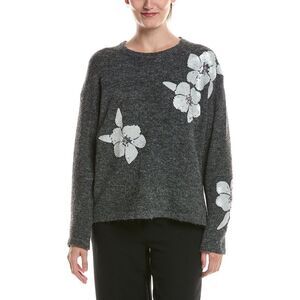 Picadilly Womens  Floral Sequin Wool-Blend Sweater